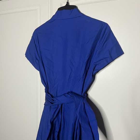 NWT J. Peterman Shirtdress Midi Tie Waist - Picture 6 of 9